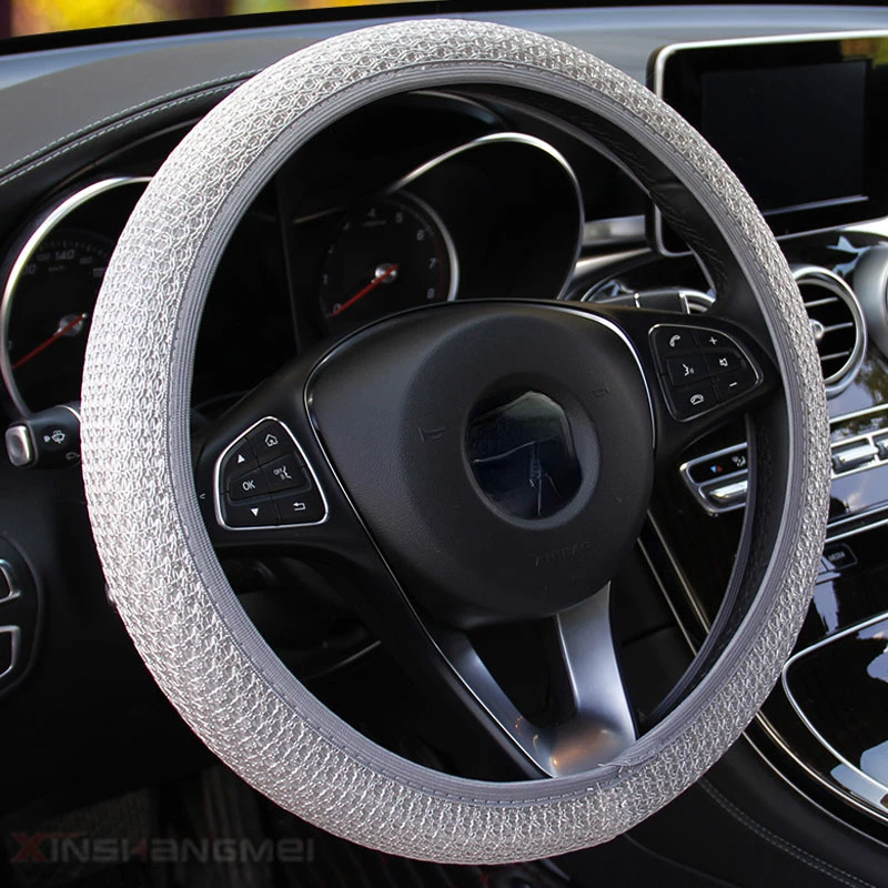 General Motors Steering Wheel Cover Breathable Anti Slip Steering Wheel Cover Suitable for 38cm Car Decorative Wheel Protector