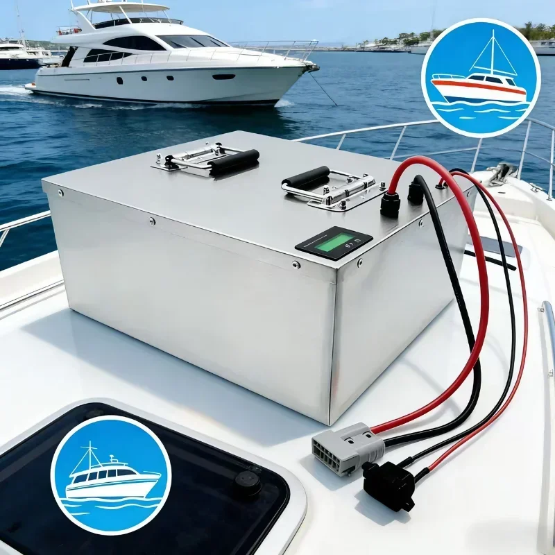 12V 80Ah-1000Ah LiFePO4 Deep Cycle Battery with BMS for Off-Grid Solar, RV, Marine, Golf Cart, Camping & Home Backup