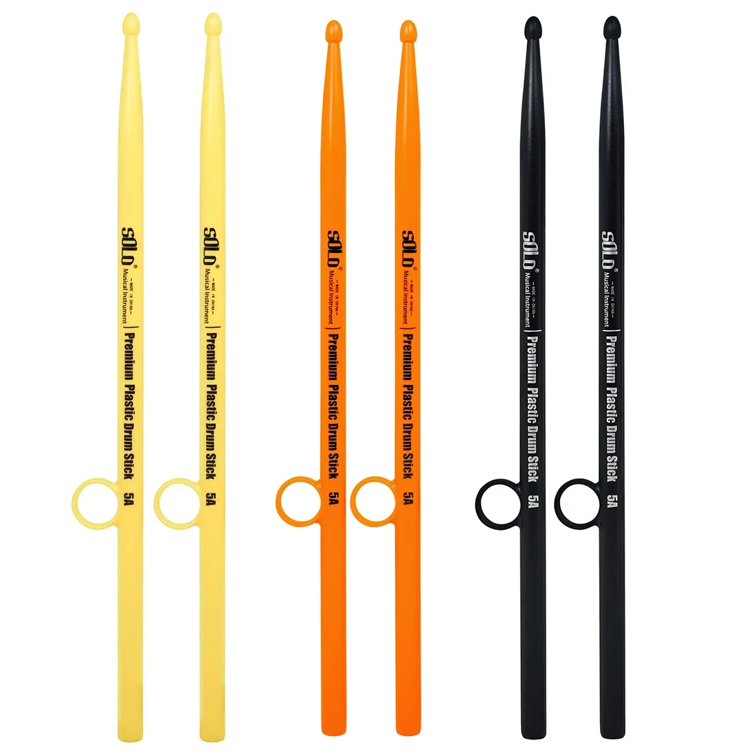 

Anti-shedding Drum Stick Percussion Instruments Yellow Orange Black DrumStick Premium Plastic DrumSticks Parts & Accessories