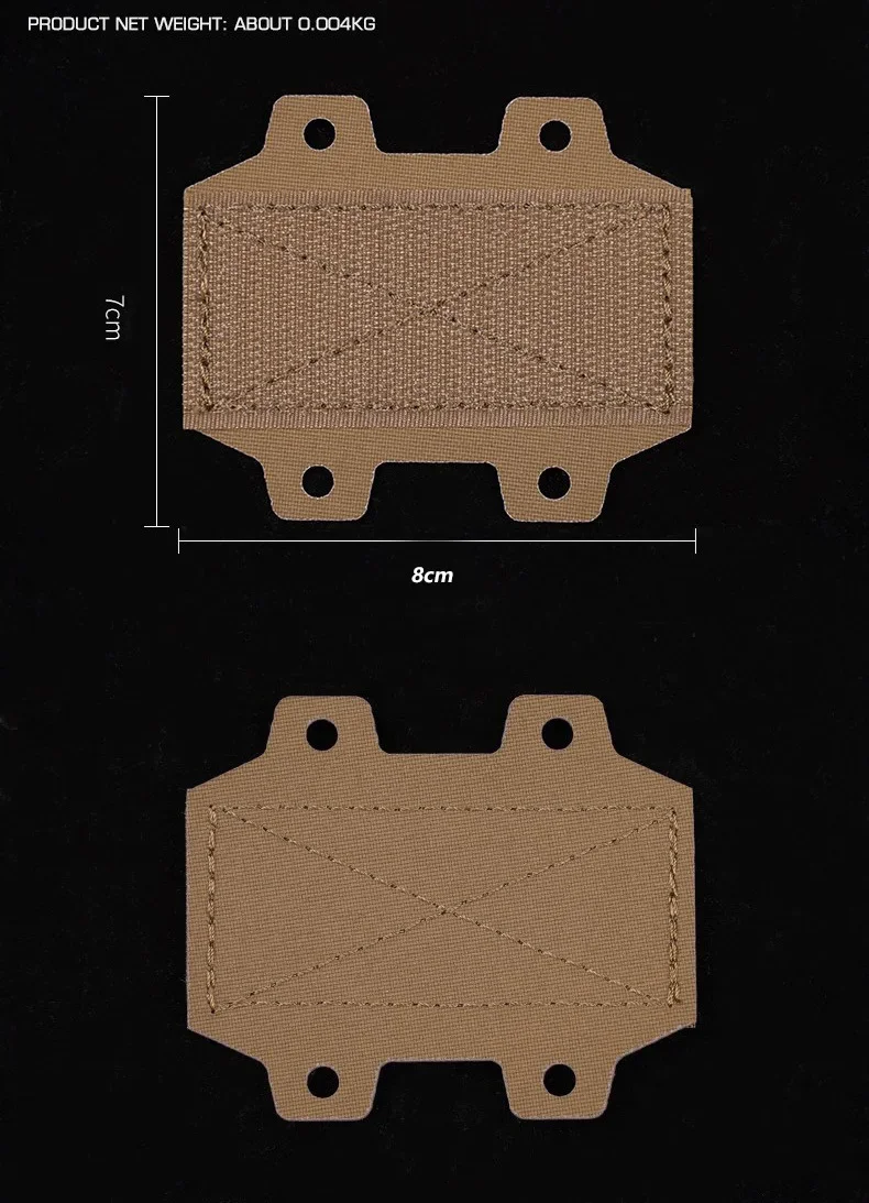 MHA Adapter Bridge Hook and Loop Modular Holster Adapter Mounting For Panel Two-piece Battle Belt Hunting Accessories