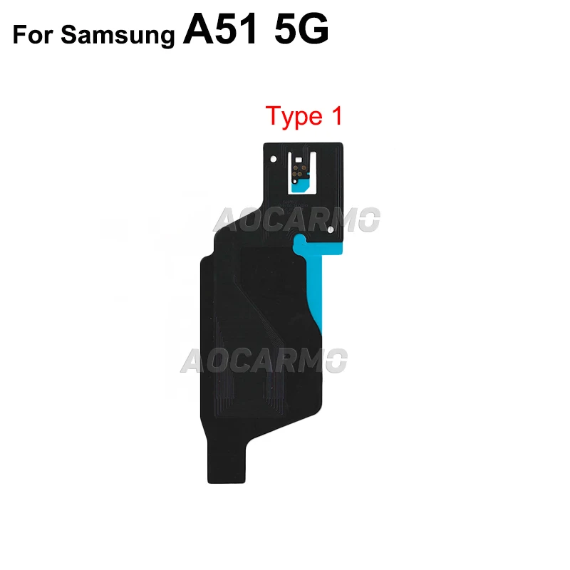 Aocarmo For Samsung Galaxy A51 A71 4G/5G SM-A5160 A7160 Wireless Charging Induction Coil NFC Module Flex Cable Replacement Parts