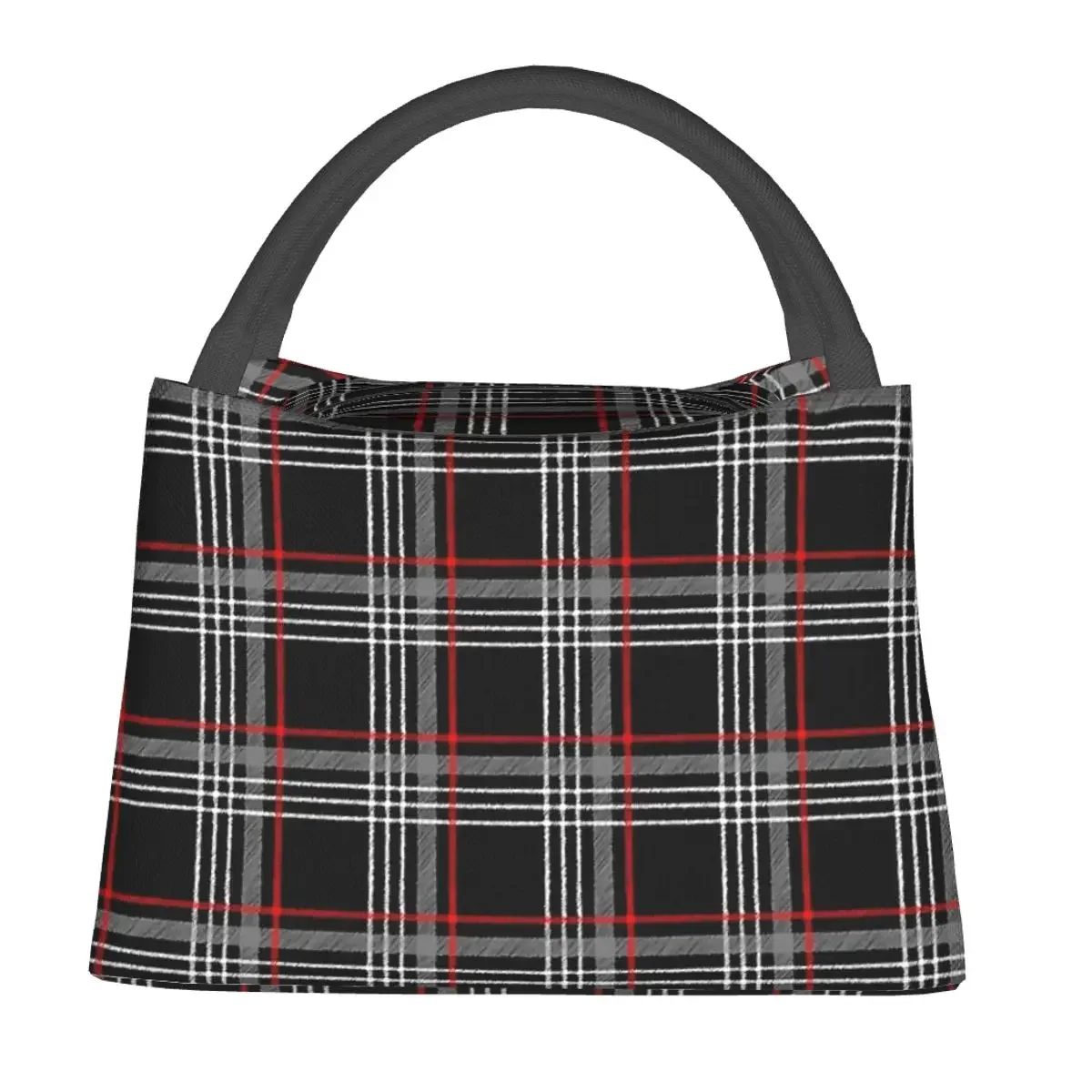 GTI-Boîte à bento isotherme en tartan, fourre-tout portable, sacs de pique-nique, sac isotherme, sac thermique pour femme, enfants, bureau