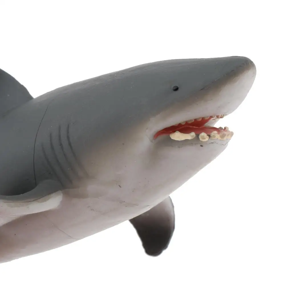 Ocean World Sea Life Animals Great White Shark Model Figures Kids Toys