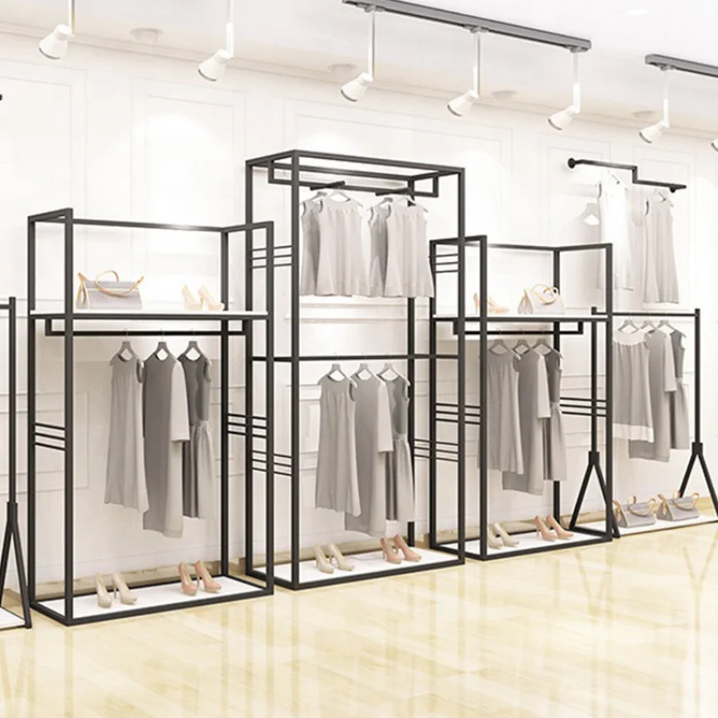 

2025customized.Cheap clothes retail shop interior design garment store furniture display clothing rack