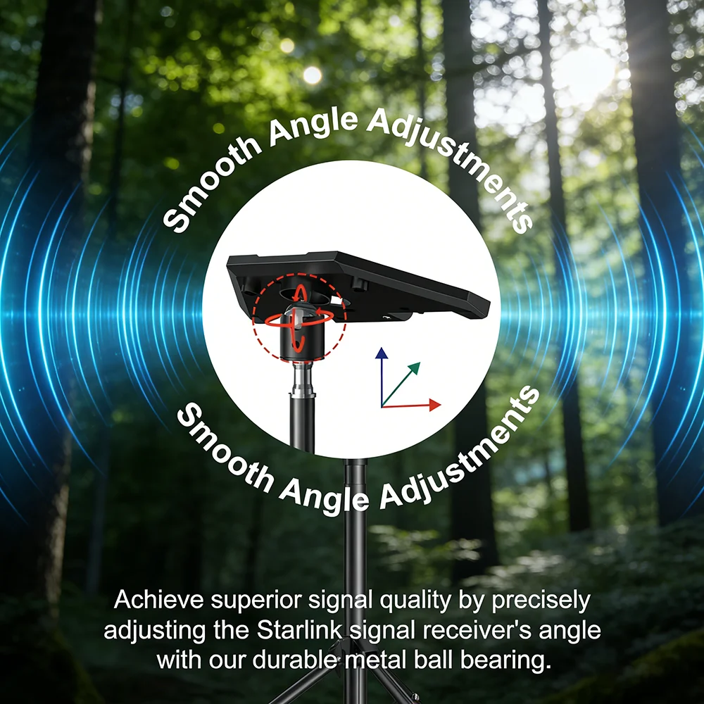 Starlink mini(V4) statiefbevestiging verstelbare hoogte en kantelhoek voor beter signaal Starlink Internet Kit montagekit Mount