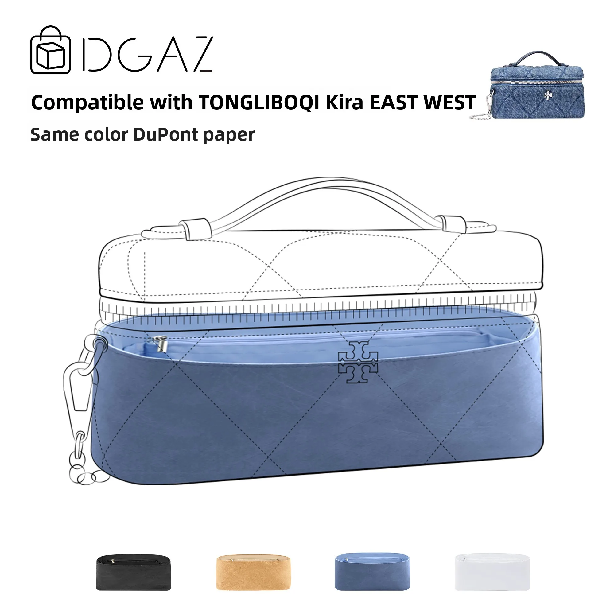 dgaz-global-brand-compatible-denim-blue-inner-bag-dupont-paper-material-color-matched-bag-accessories-for-women-and-men