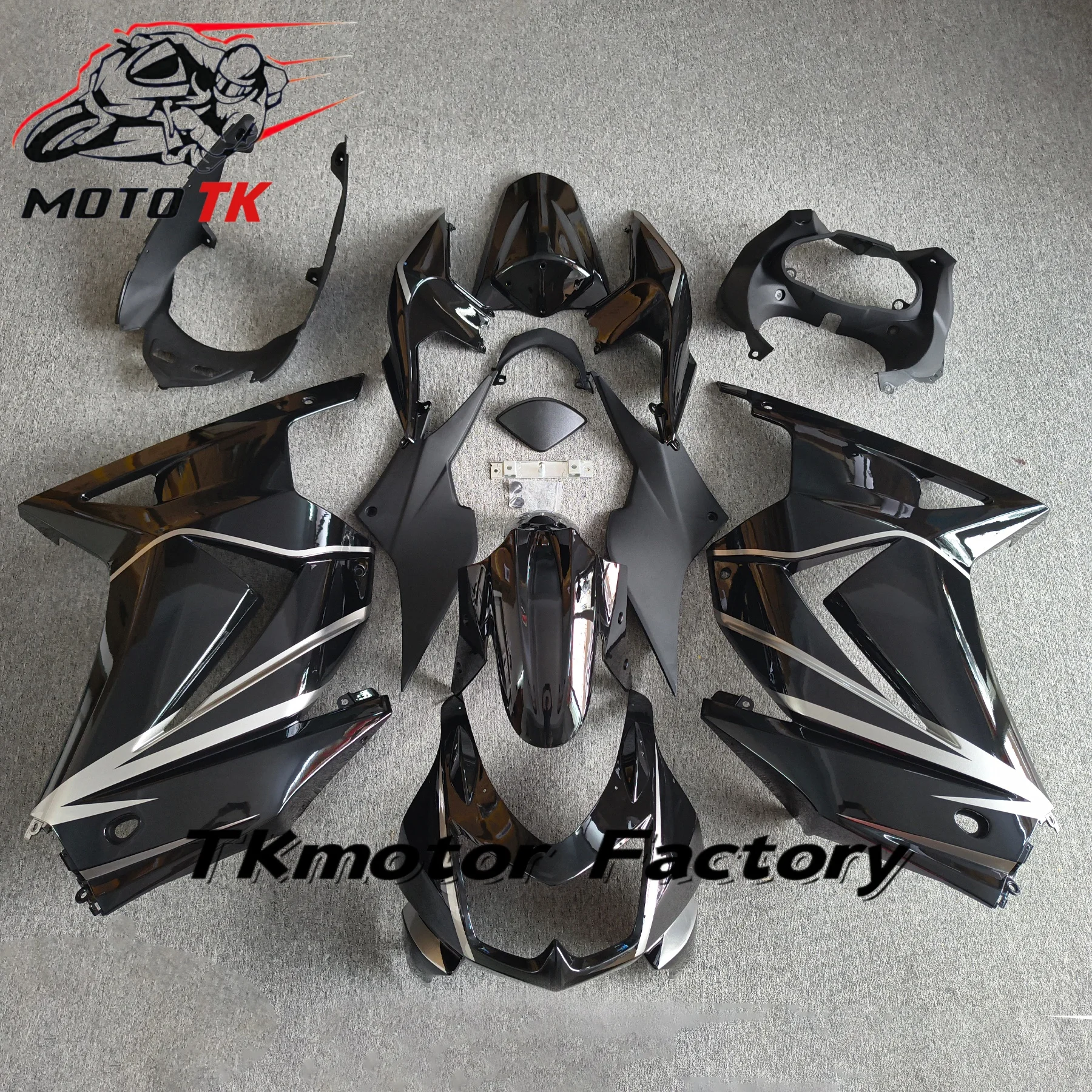 Full ABS Injection Fairing Kit For Kawasaki Ninja250 EX250R 2008‑2012 Motorcycle Complete Bodywork Aftermarket Replace Fairings