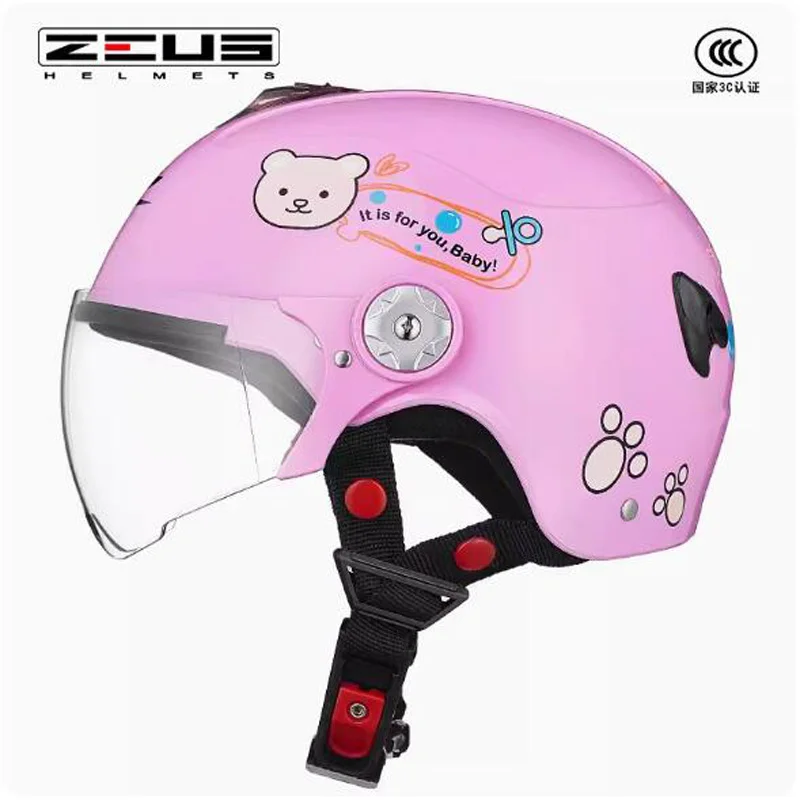 

Kinds Baby ABS Hafl Face Boy Girl Motorcycle helmet Summer ZEUS Children Safty Helmets ABS Child Electric Bicycle Helmets Casco