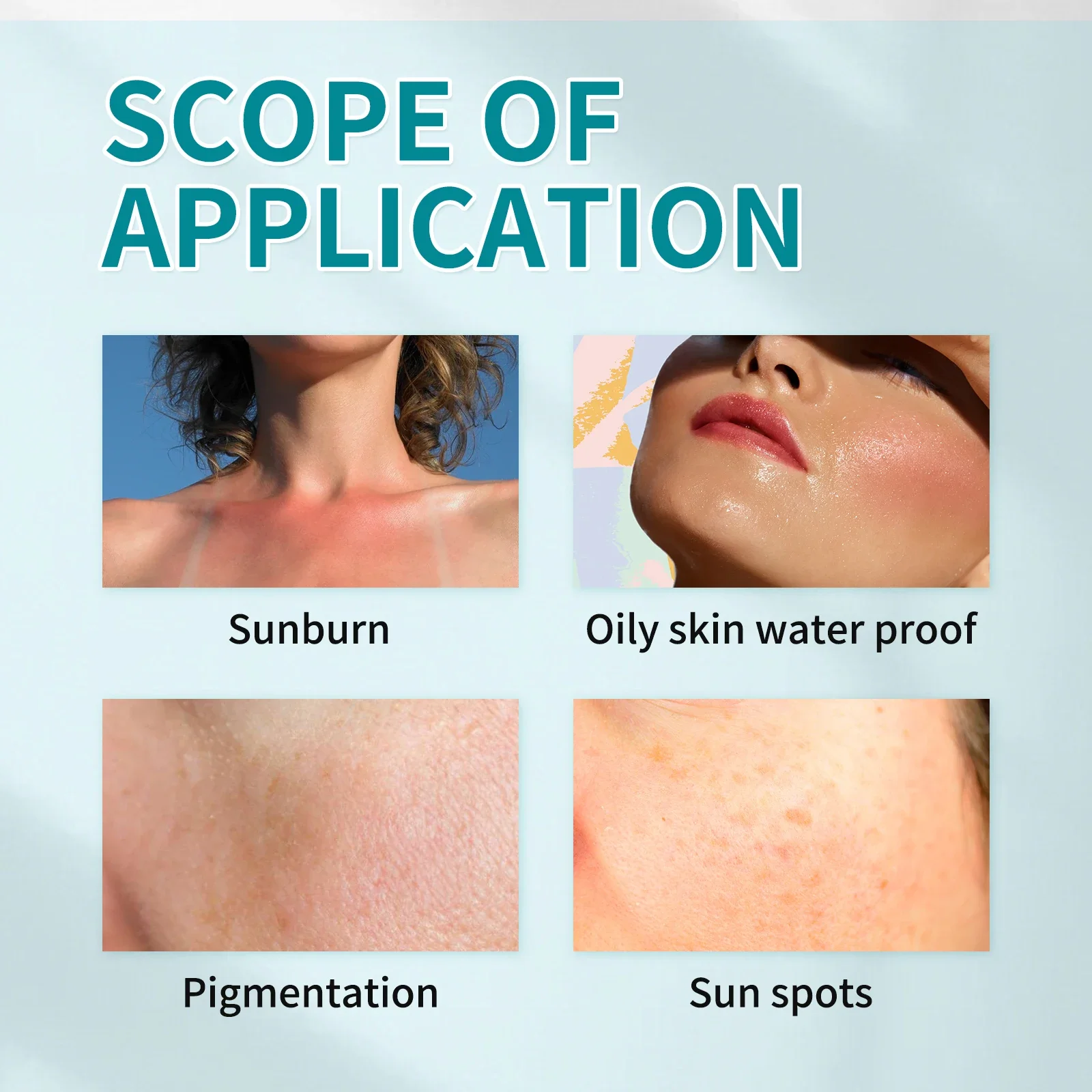 عصا واقية من الشمس SPF50+ PA+++ 20 جرام مقاومة للماء للحماية من الشمس، مع كينتيللا للتهدئة والترطيب، للوجه والجسم #4