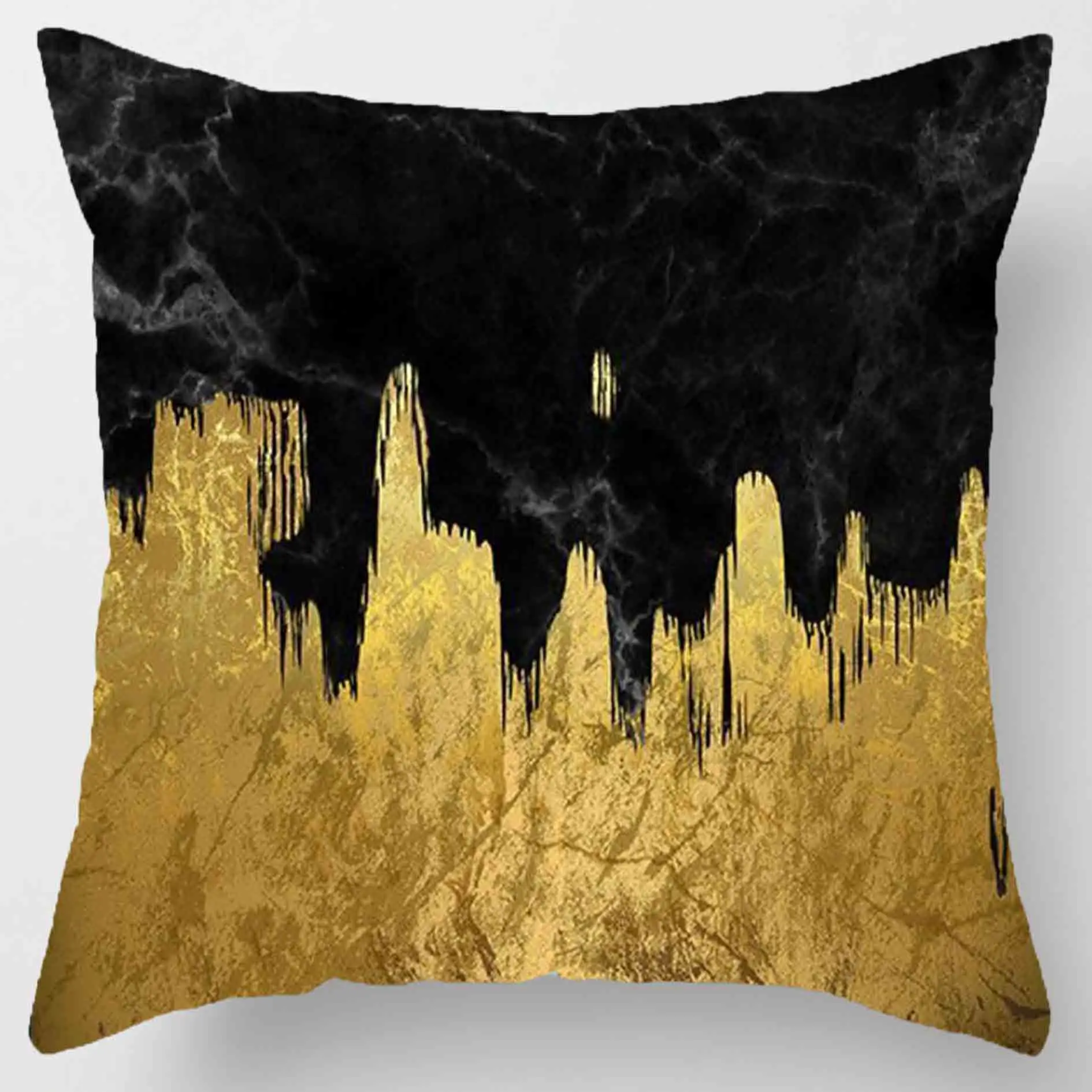 New geometric print gold pillow case 45* 45cm home sofa decoration cushion pillow case