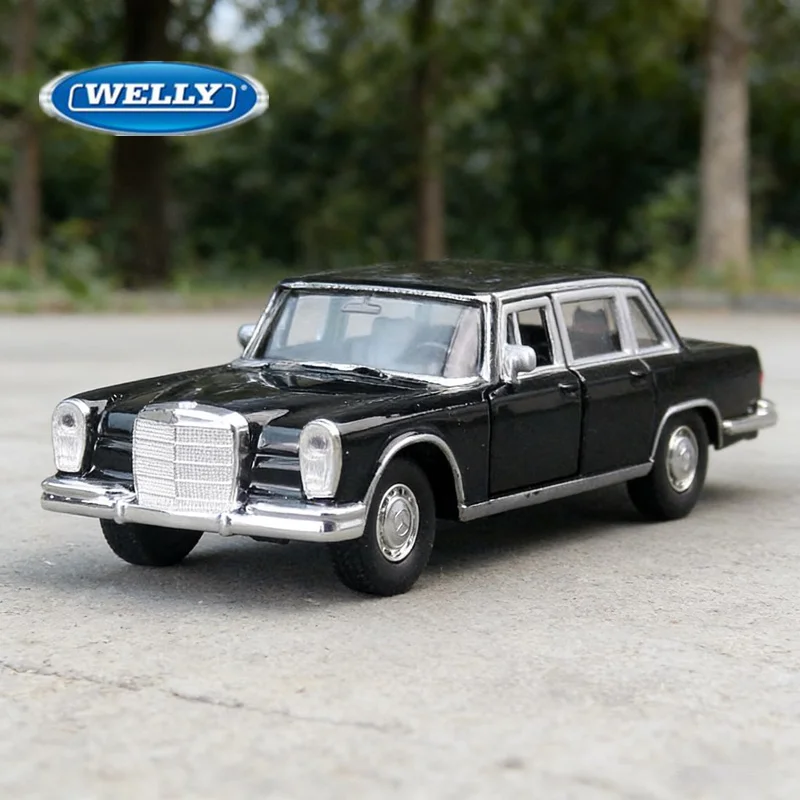 

WELLY 1:36 Модель автомобиля Mercedes-Benz 600 из сплава, литая под давлением, металлическая, классическая, ретро, старинная модель, коллекционная, имитационная, детская игрушка, подарок