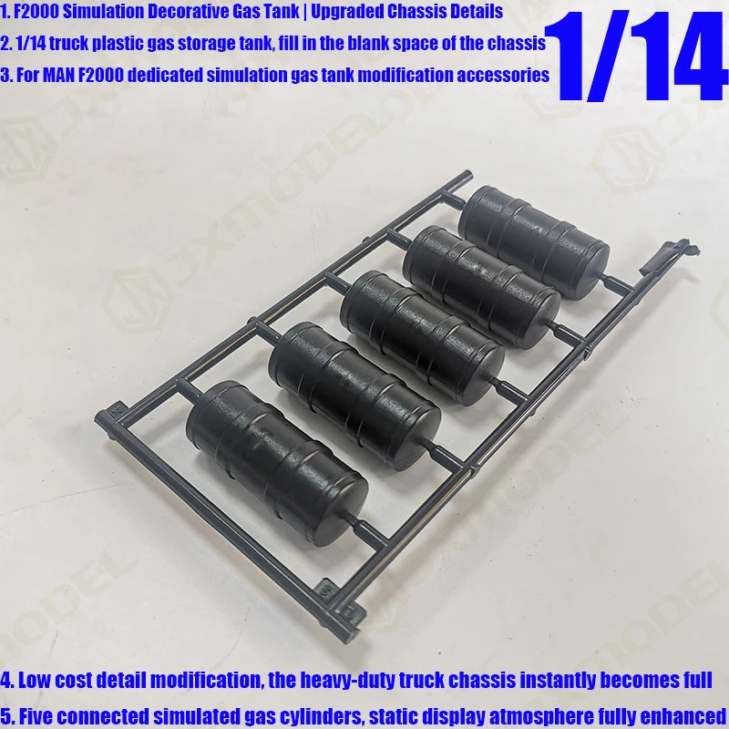 Simulated Plastic Decorative Gas Cylinder for 1/14 RC Truck for JXmodel for MAN F2000 Car