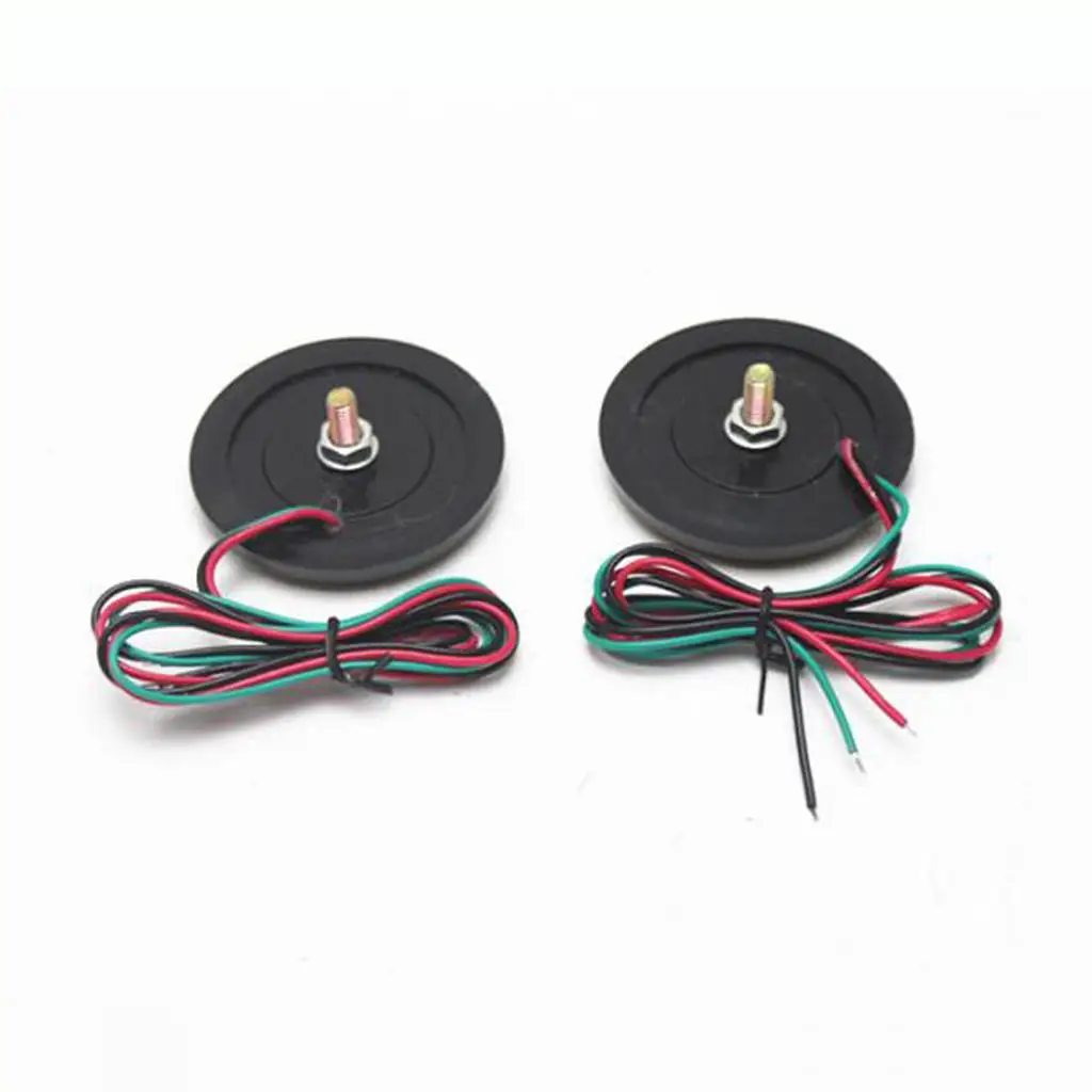 Round Reflector Tail Brake Light LED Mount Universal Car Motorcycle Truck Accessory for Improved Visibility