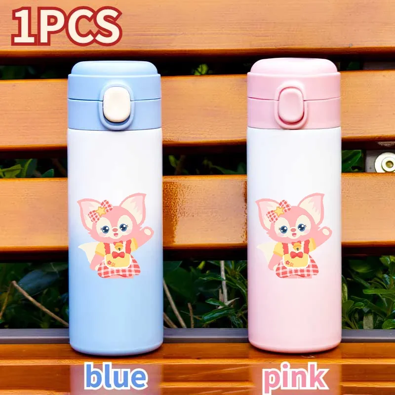 420ML Disney LinaBall Portable Leak Proof Insulated Cup Outdoor Travel Water Cup Cartoon Stainless Steel Insulated Water Bottle