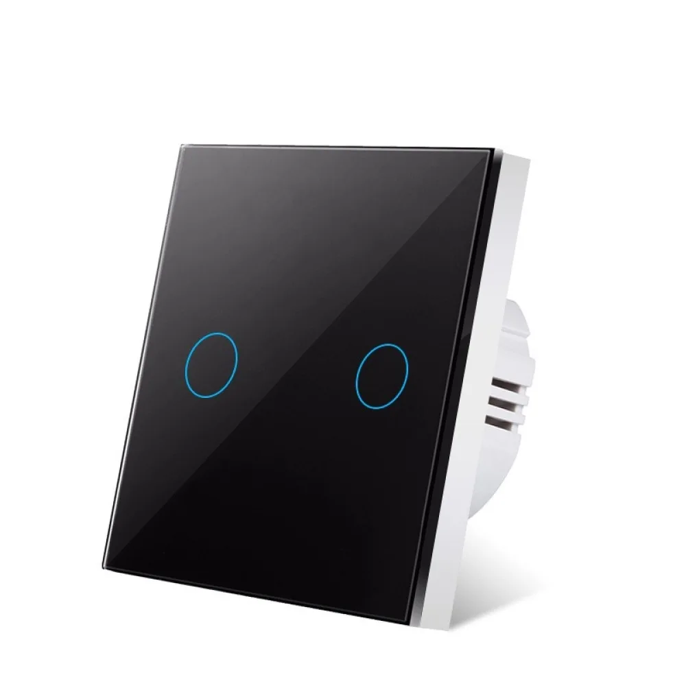 Modern Wall Touch Switch Glass Panel EU UK Standard Lighting Control Single Fire Wire Smart Home Accessory 10A 240V