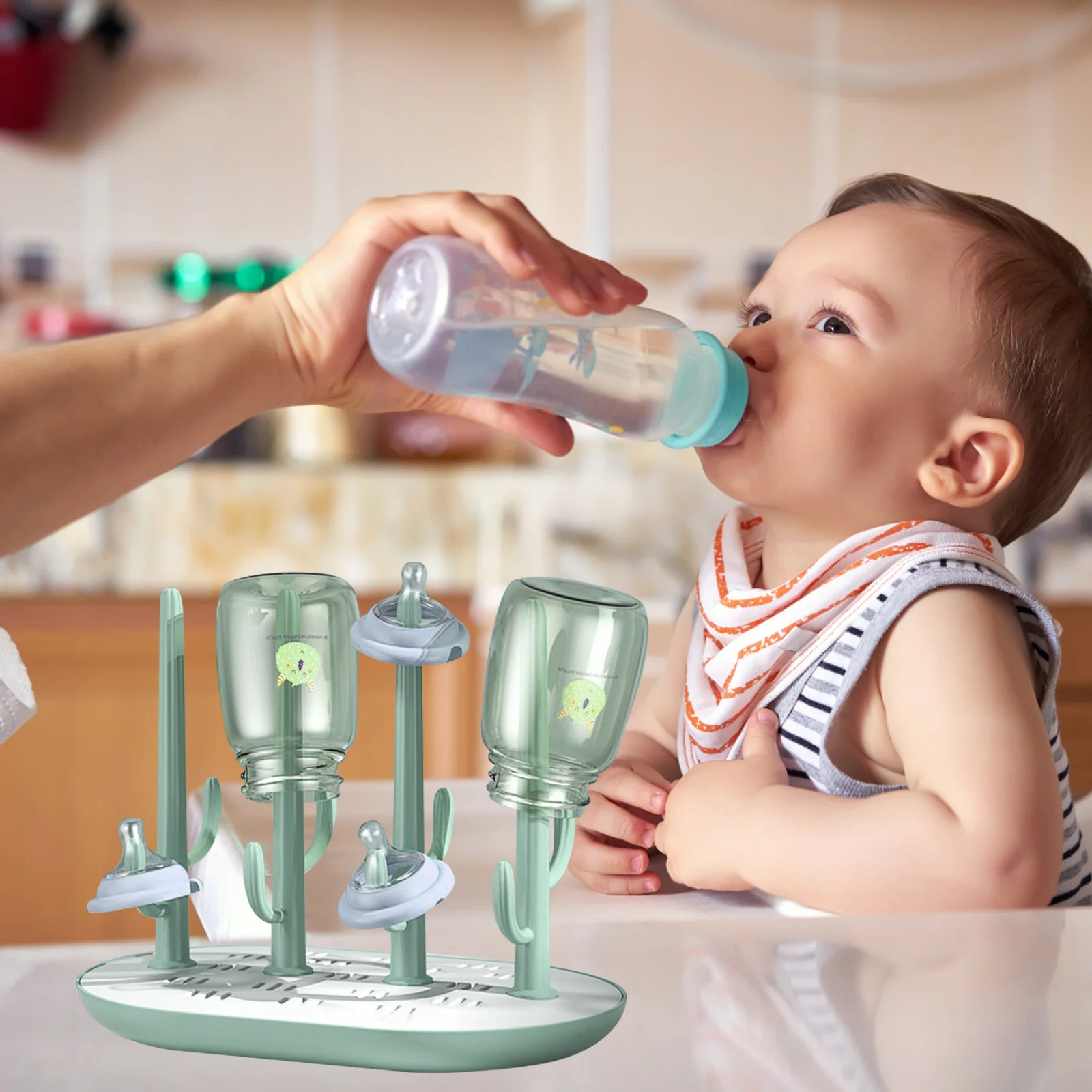 

Baby Milk Bottle Drying Rack High Quality ABS Tree Shape Baby Feeding Bottle Stand Organizer Mug Holder Stand Cup Holder