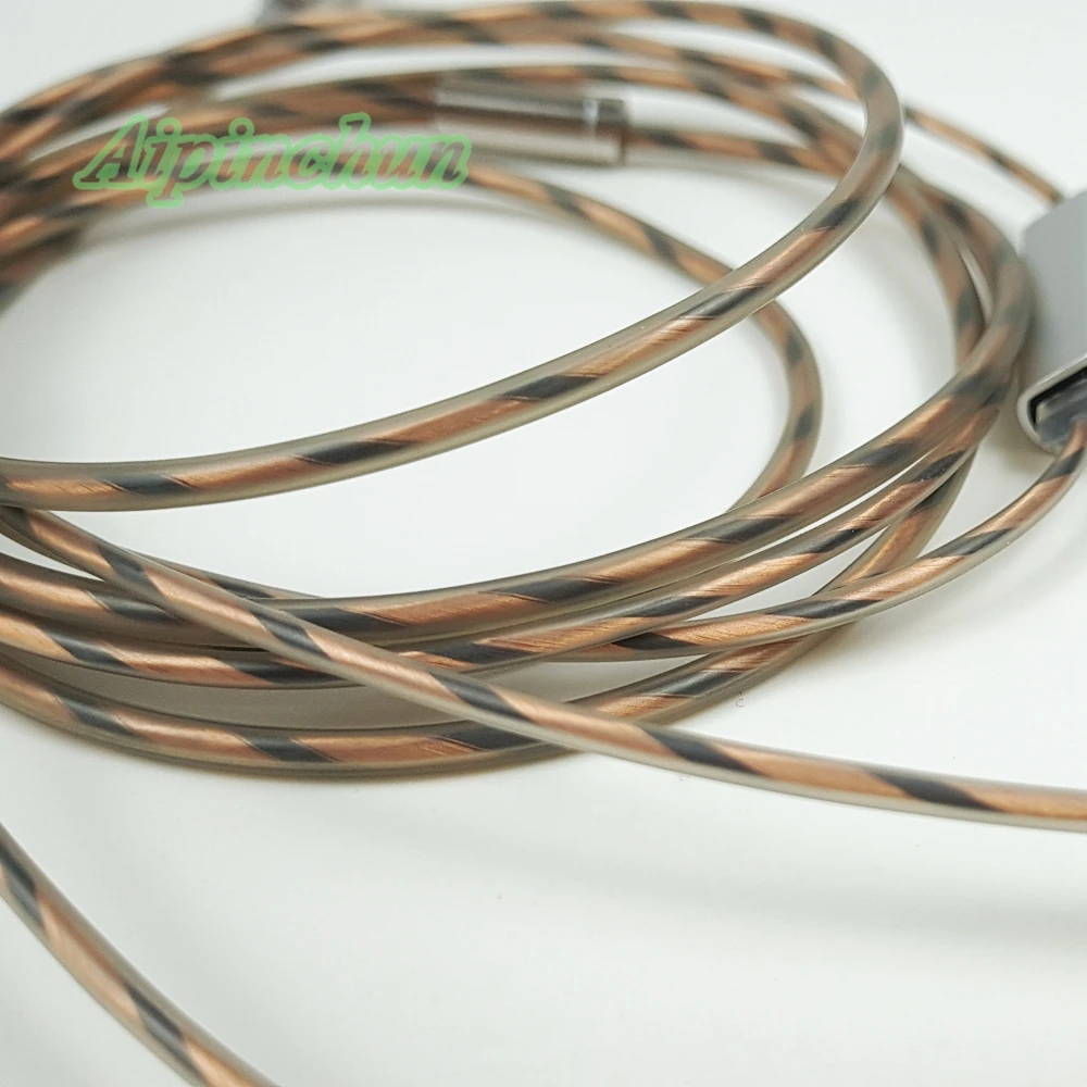 DIY TPE Earphone Cable with Mic Controller Repair Shielded OFC Wire for Headphone 3.5mm Line Type Jack Plug