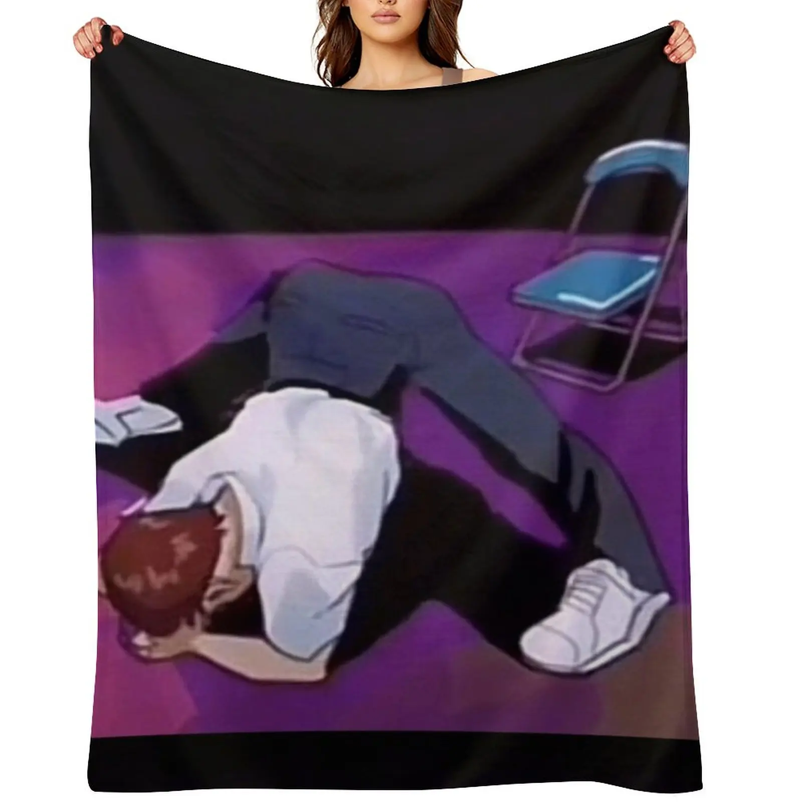 

Someone Help Shinji Throw Blanket Soft Beds Designers christmas decoration Personalized Gift Blankets