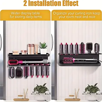 1個多功能捲髮棒收納架 美髮沙龍吹風機支架 6 最佳銷售 美髮器支架 - №6