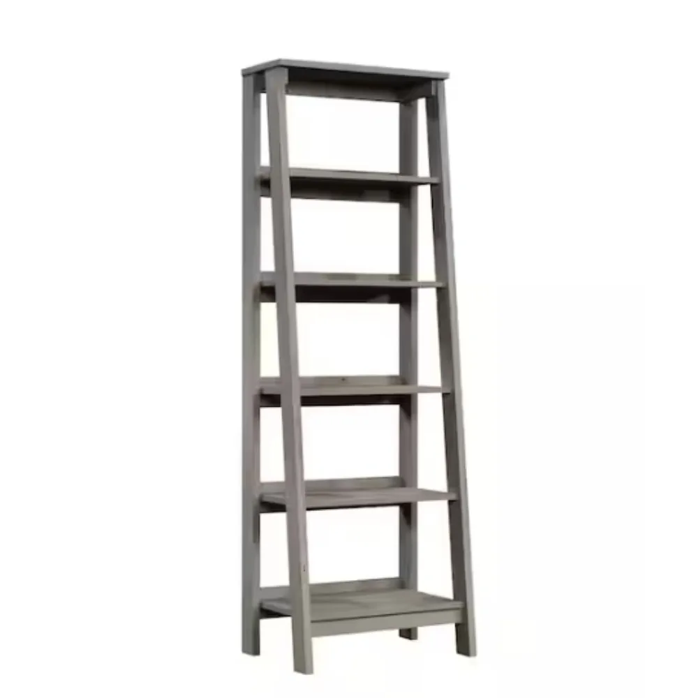 

Книжная полка 5-уровневая полка-лестница, деревянный книжный шкаф, из мистического дуба