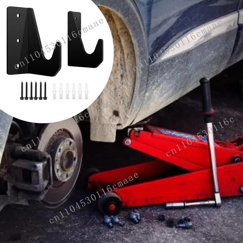 

New Car Jack Bracket with Round Tube Wall Mounted Garage Tool Rack Handcart Floor Installation Bracket
