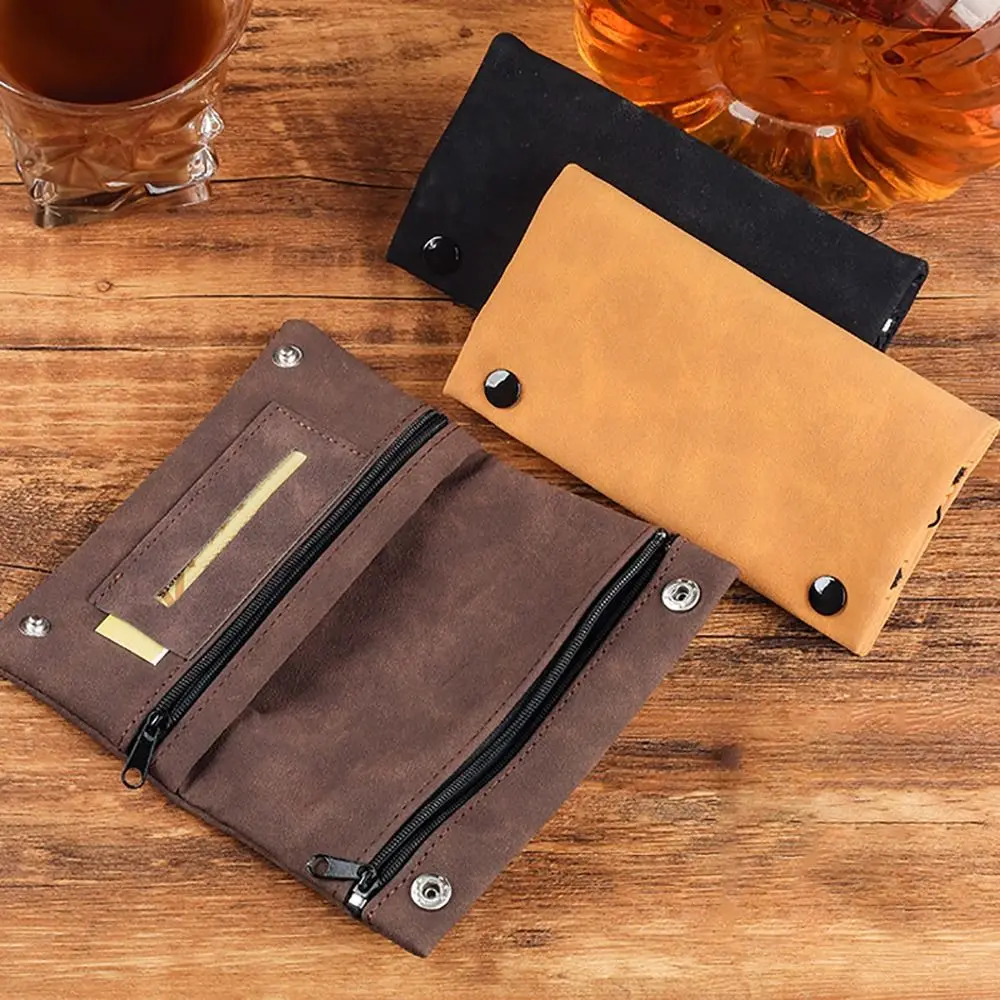 

Легкий чехол для зажигалки из матовой кожи, портативная складная сумка для хранения табака, аксессуар для курения, футляр для табака (хьюмидор)