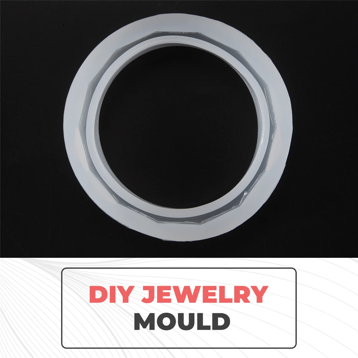 FZFZ 4 個シリコンモールドモールドラウンドカーブバングルブレスレットジュエリー作成 DIY