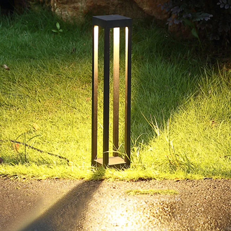 

20/40/60CM Outdoor LED Post Lawn Lamp Waterproof Modern Garden Courtyard Pathway Landscape Light Engineering Driveway Light