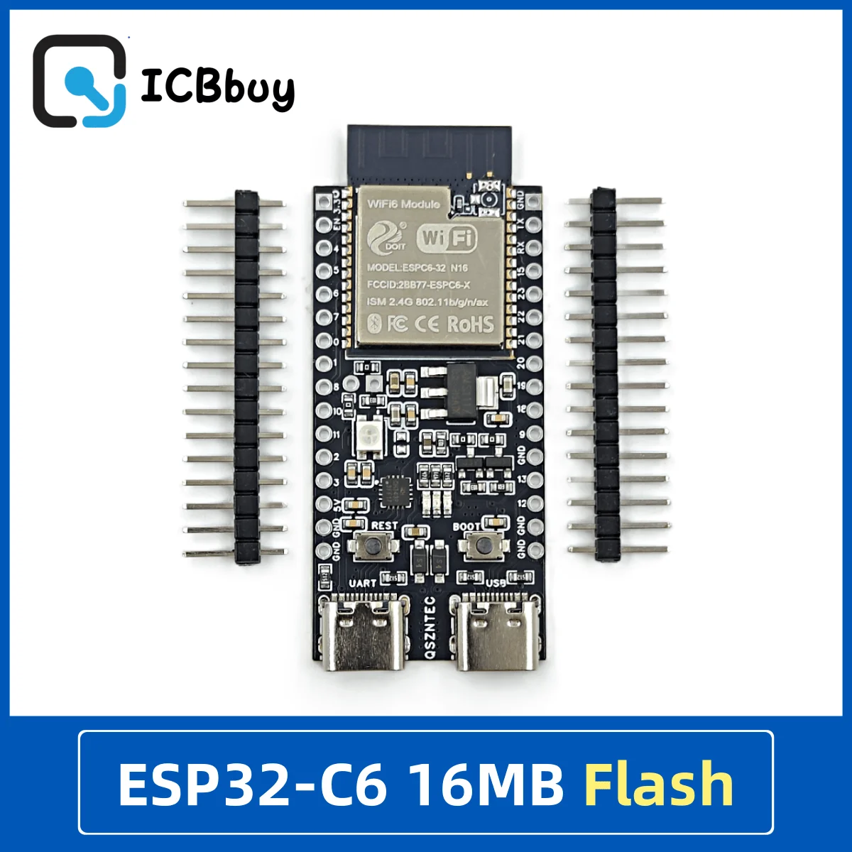 ESP32-C6-DevKit N16 ESP32-C6 16MB Flash ESP32 WiFi + Bluetooth Internet rzeczy ESP płytka rozwojowa płyta główna