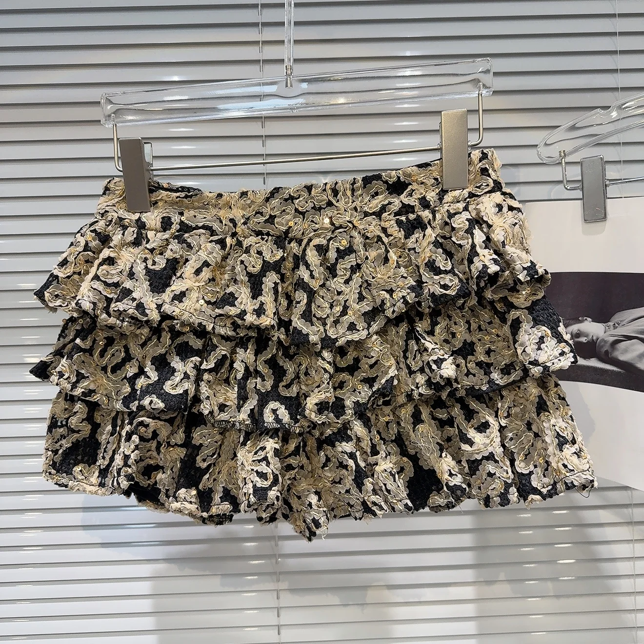 

Модная кружевная вышивка, милая юбка, юбка-тортик, бутон цветка, ape, женское имя, женское зимнее новое поступление, 2025 г.