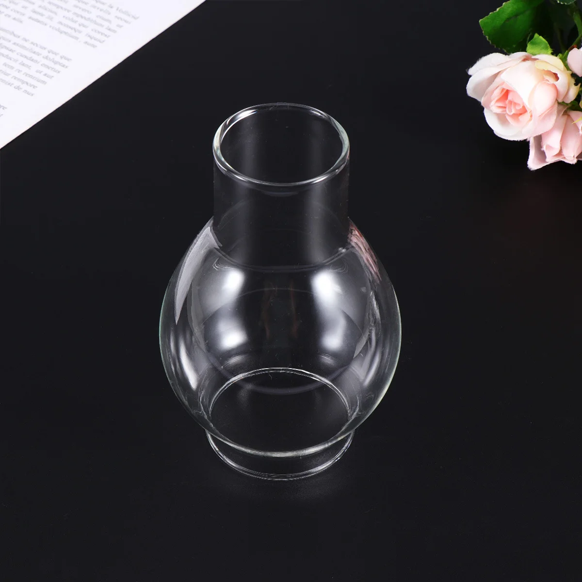 

1Pcs Wind-Proof Holder Glass Modern Simple Transparent Design Easy to Clean for Home Bedroom Living Room Hallway