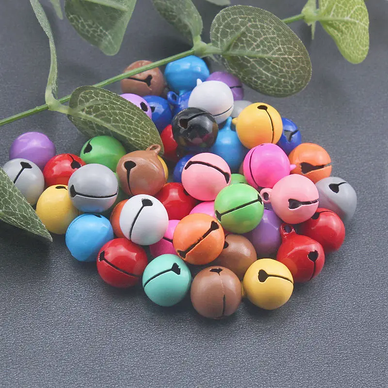 15Pcs  Metal Bells Jingle Bell Loose Beads For Home Christmas-Tree Decoration Crafts DIY Handmade Earrings Pendants Accessories