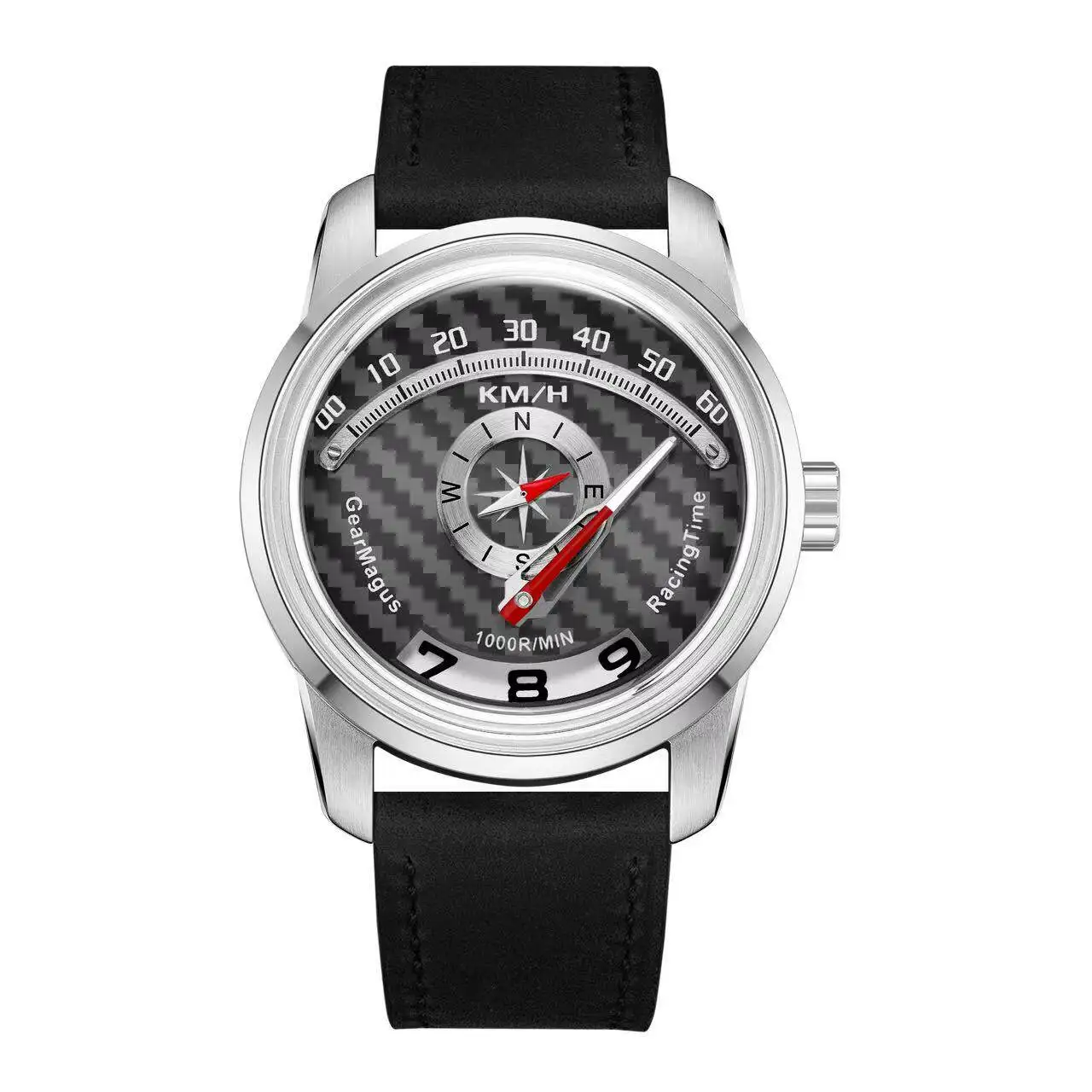 OBLVLO Men Automatic Watch 42MM Mechanical Wristwatch 50m Waterproof Sapphire Mirror Luminous SW200