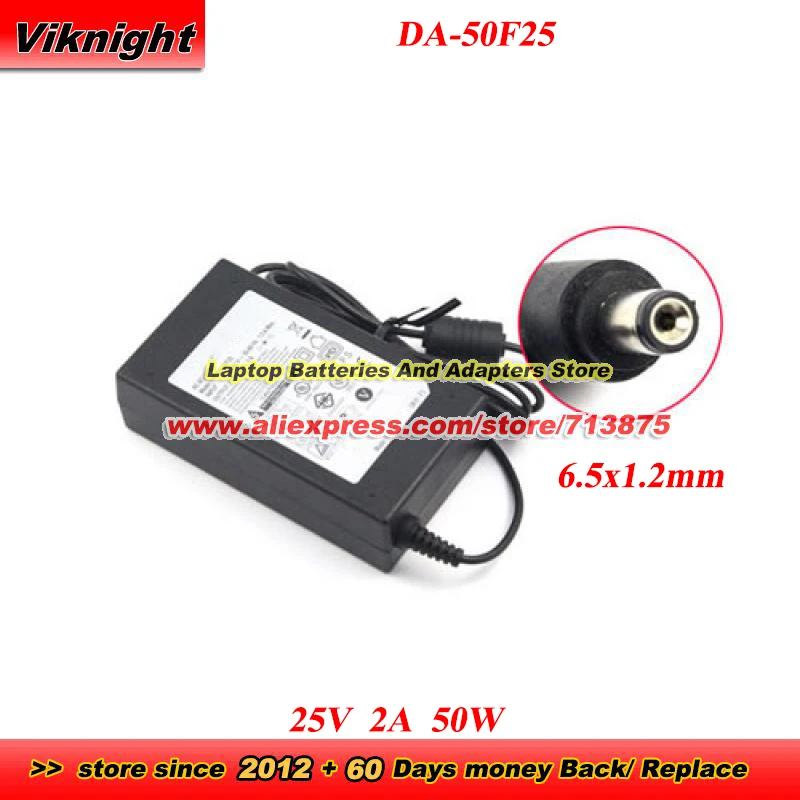 

DA-50F25 AC Adapter 25V 2A 50W DA-50G25 6.5x1.2mm for NB4530A NB4540 NB3540 NB5530A NB3730A NB5540 SP8YA SN7Y S75Q SL5G SKM6Y