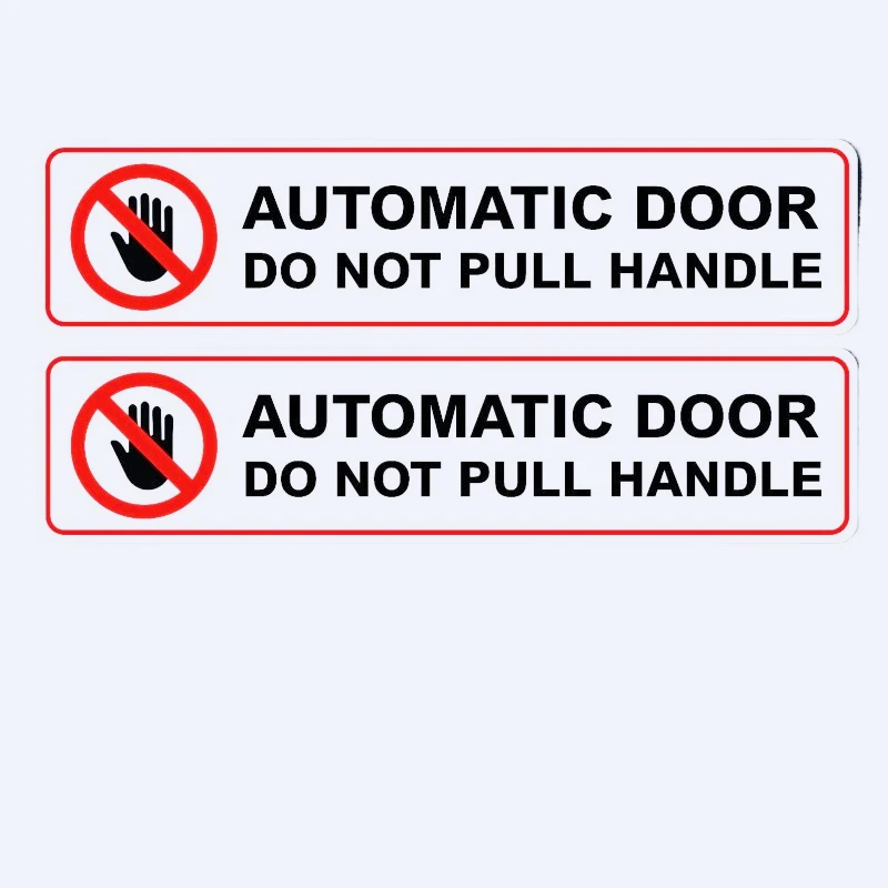 لملصق الباب التلقائي لا تسحب مقبض الحذر سيارة تاكسي مدرب مائي 15 سنتيمتر PVC KK