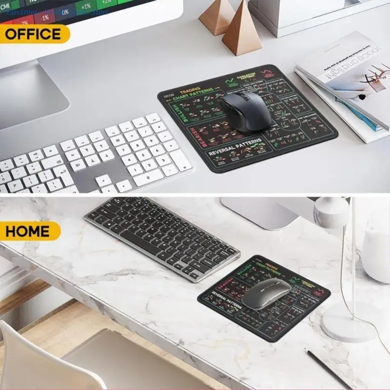 A3PD High Definition Printed Mouse Pad with Investment Pattern Enhances Trading Inspiration Use Office Environment