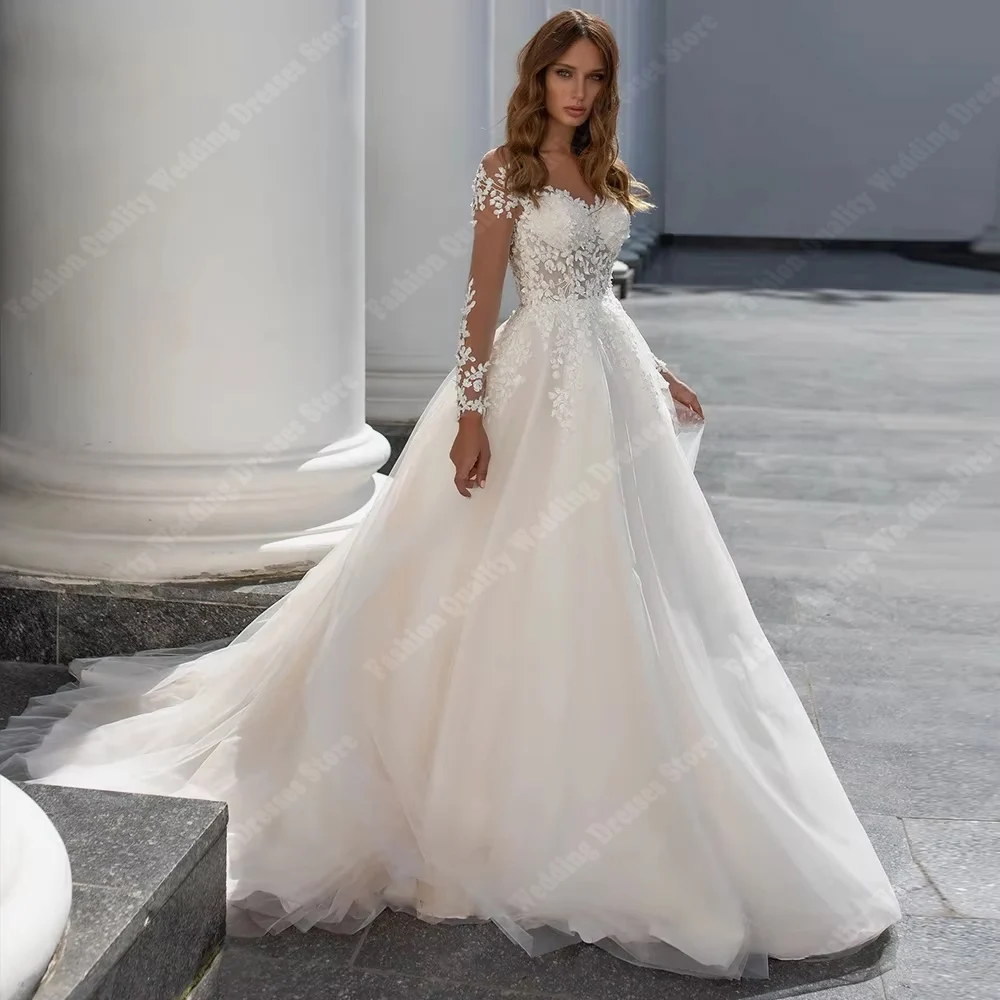 

Sweetheart Collar Women Wedding Dresses Vintage Lace Applique Bridal Gowns Mopping Length Princess Vestidos De Novia Customized