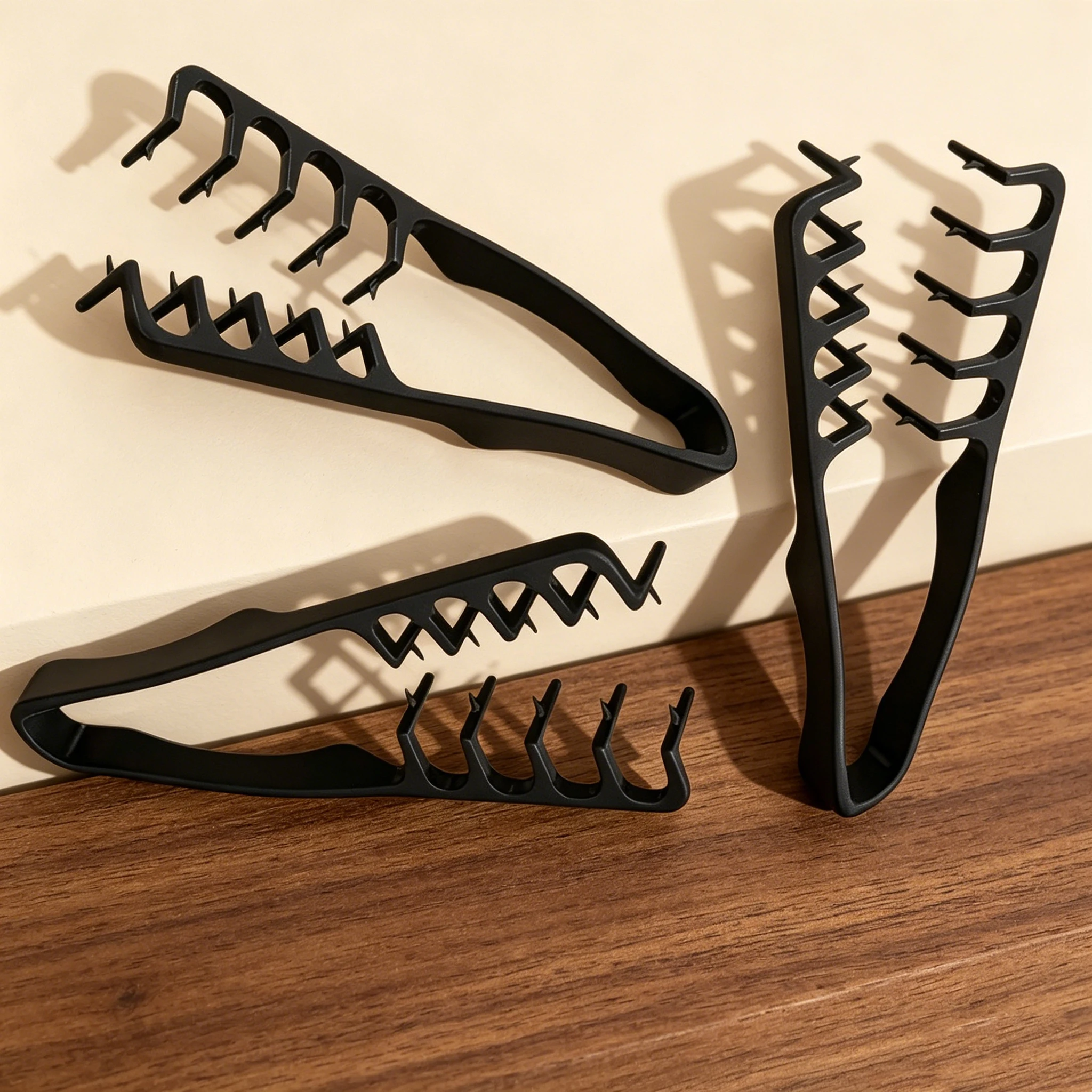 3-Piece Hair Braiding Clips Hollow Hair Partition Fixing Clamps DIY Hairstyle Making Hair Section Clips Salon Hair Styling Tools