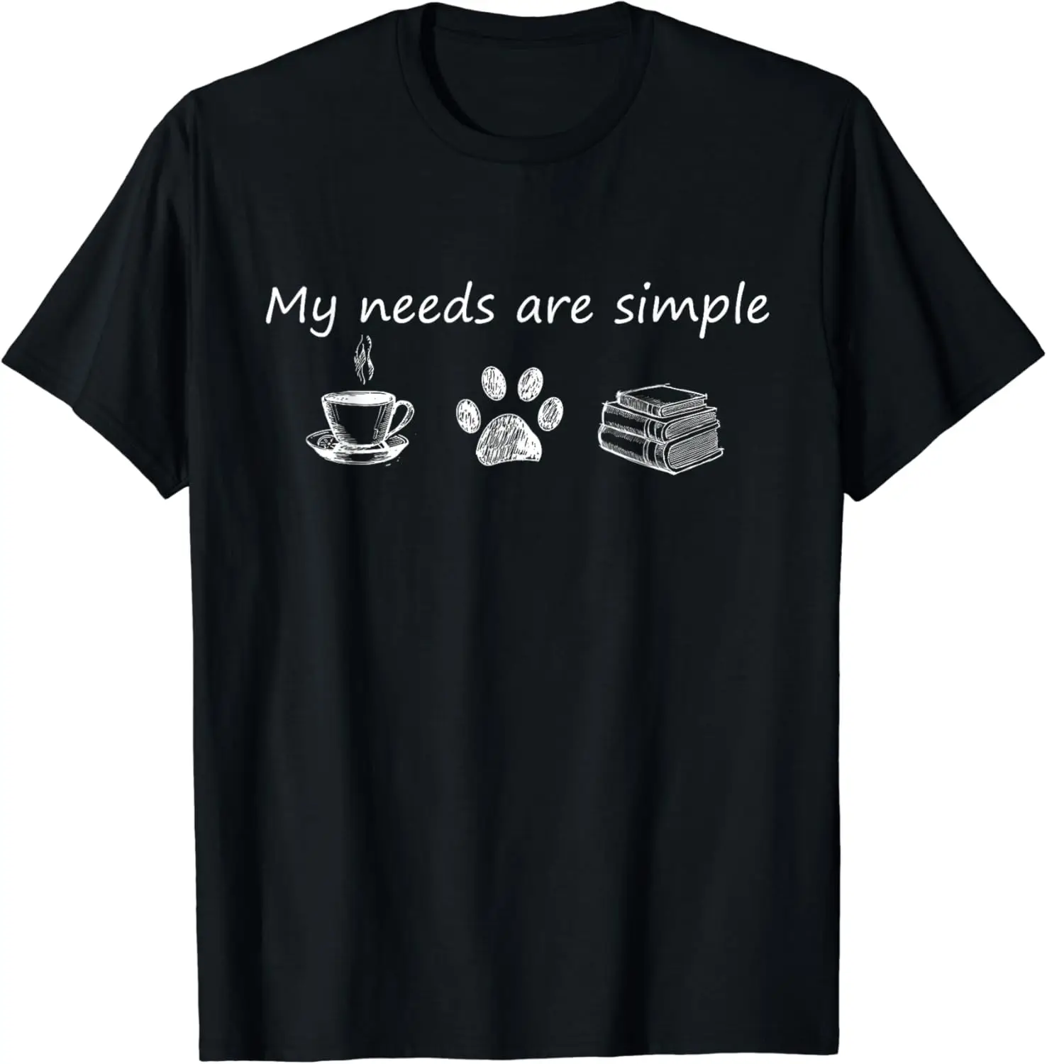 Book T Shirt Funny Coffee Dog Book Gift T-Shirt Unisex Summer Soft Tops Shirts for Women  Graphic T Shirts Ropa De Mujer