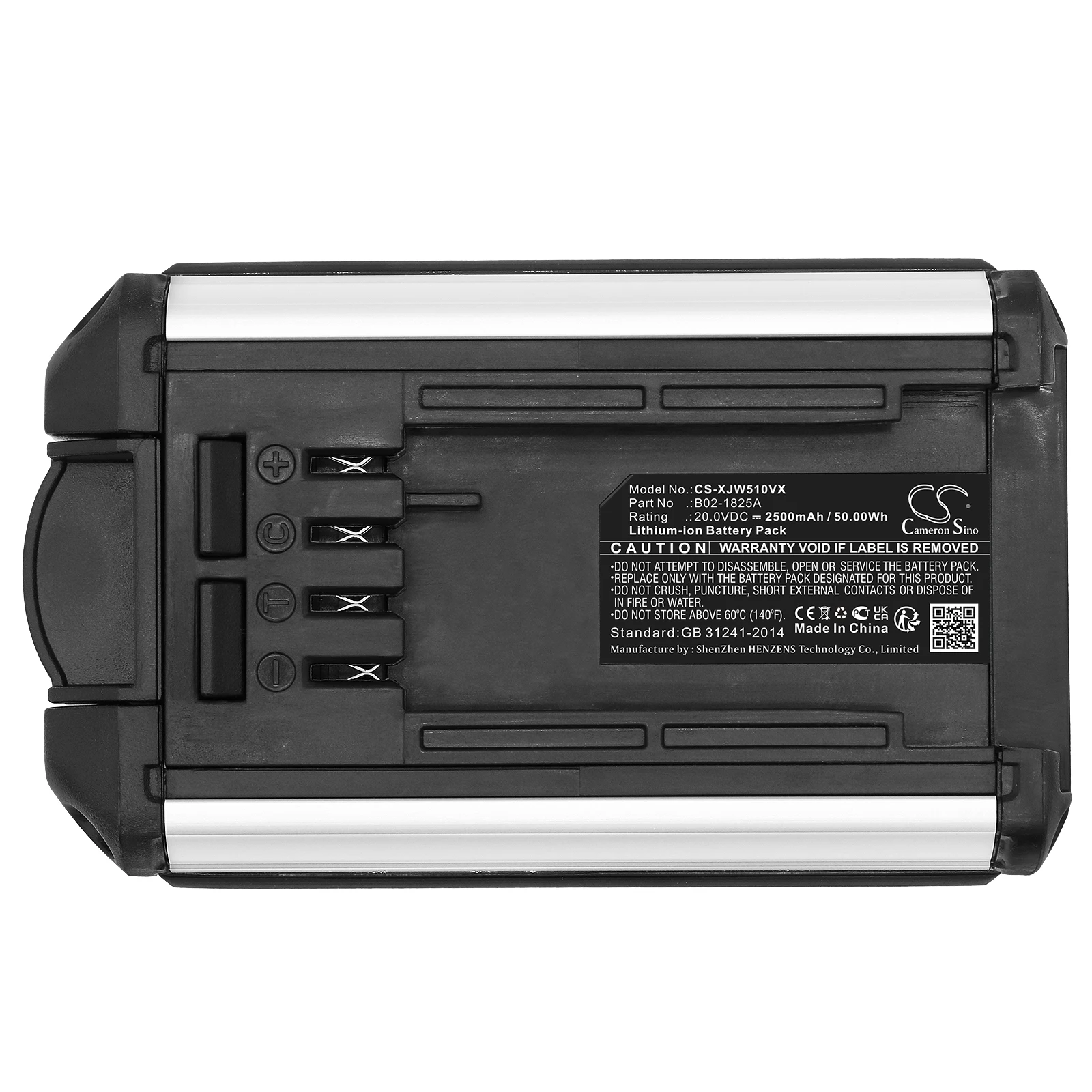 Vacuum Battery For Jimmy JW31 B02-1825A  2500mAh / 50.00Wh  662.0g