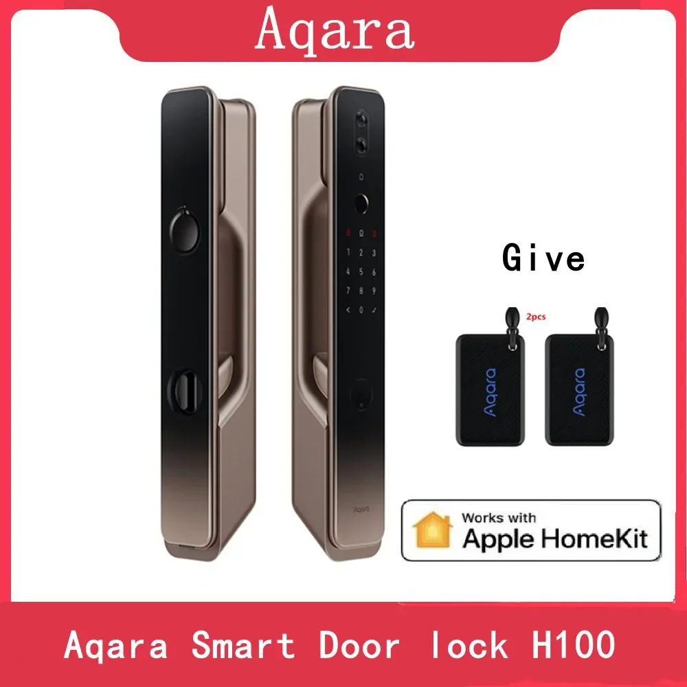 Aqara Smart Door Lock H100 Automatic Cat Eye Zigbee Body Light Sensor NFC Bluetooth Fingerprint Unlock For Homekit Aqara App