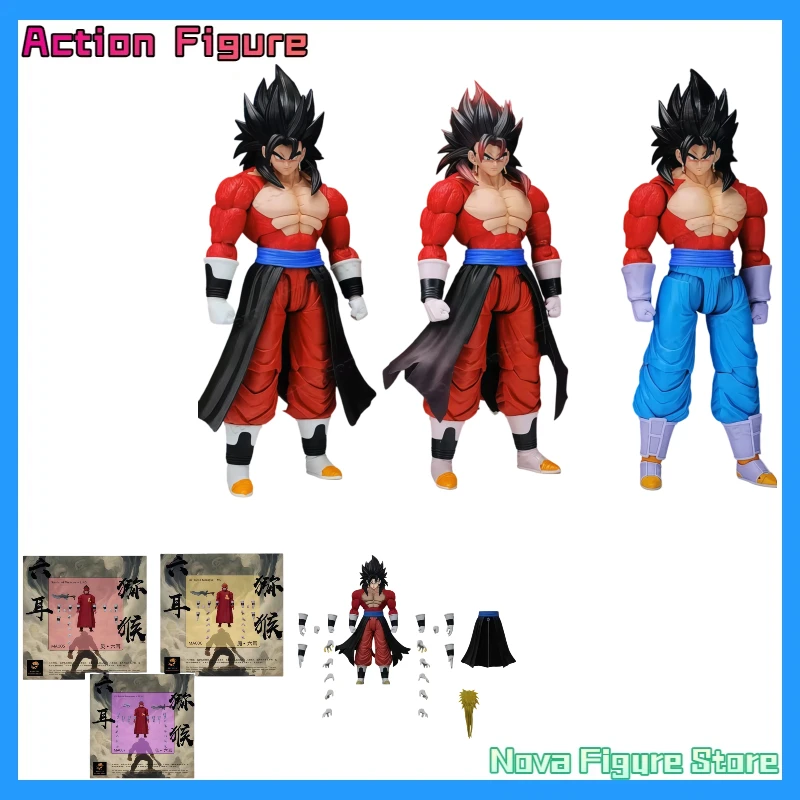 In Stock Dragon Ball Beast God Kong Model Six-Eared Macaque 005/006/007 Super 4 Vegito Action Figure Toys Collection Gifts