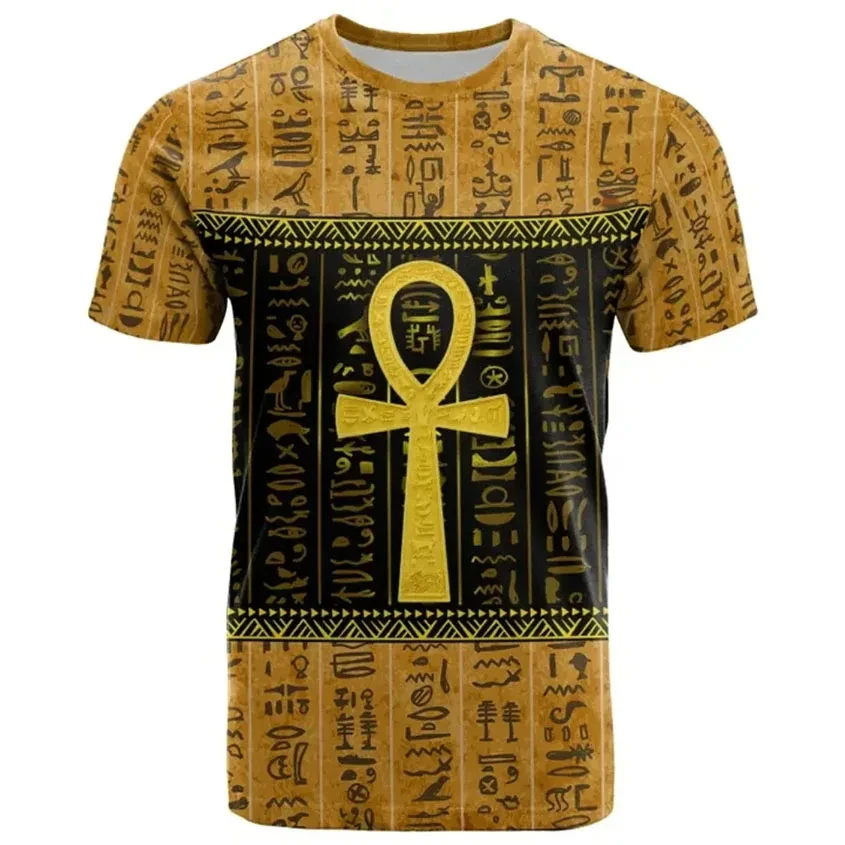 New Ancient Egypt Goddess Pharaoh 3D Print T-Shirts Men Women Short Sleeve T Shirt Oversized Harajuku Y2k Tees Tops Man Clothing