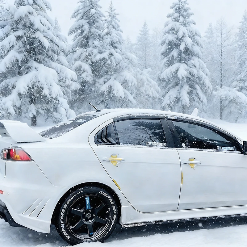 

Car Styling For Mitsubishi Lancer EX X Evo 2008-2018 Rear Window Shades Shutter Louver Vent Cover Trim Auto Accessories