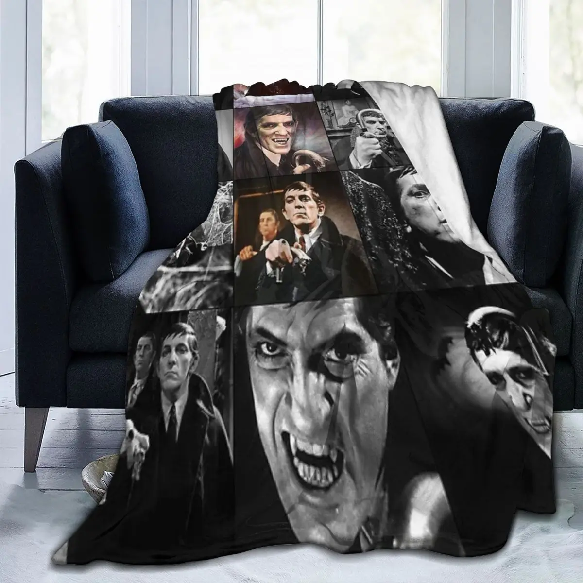 

Throw Blanket Dark Shadows TV Show Photo Collage Micro Fleece Blanket Fashionable Portable Suitable For Sofa AntiPilling Blanket