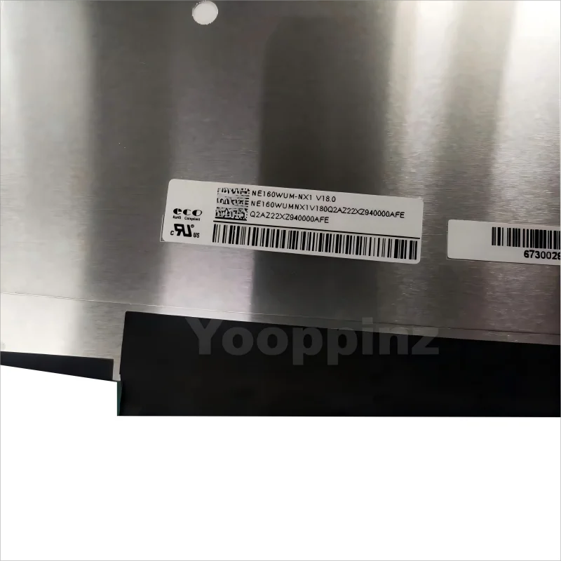 16 Inch 120Hz Laptop LCD Screen NE160WUM NX1 NE160WUM-NX1 V18.0 Display Matrix Panel Replacement 1920x1200 100%sRGB eDP 40 Pins