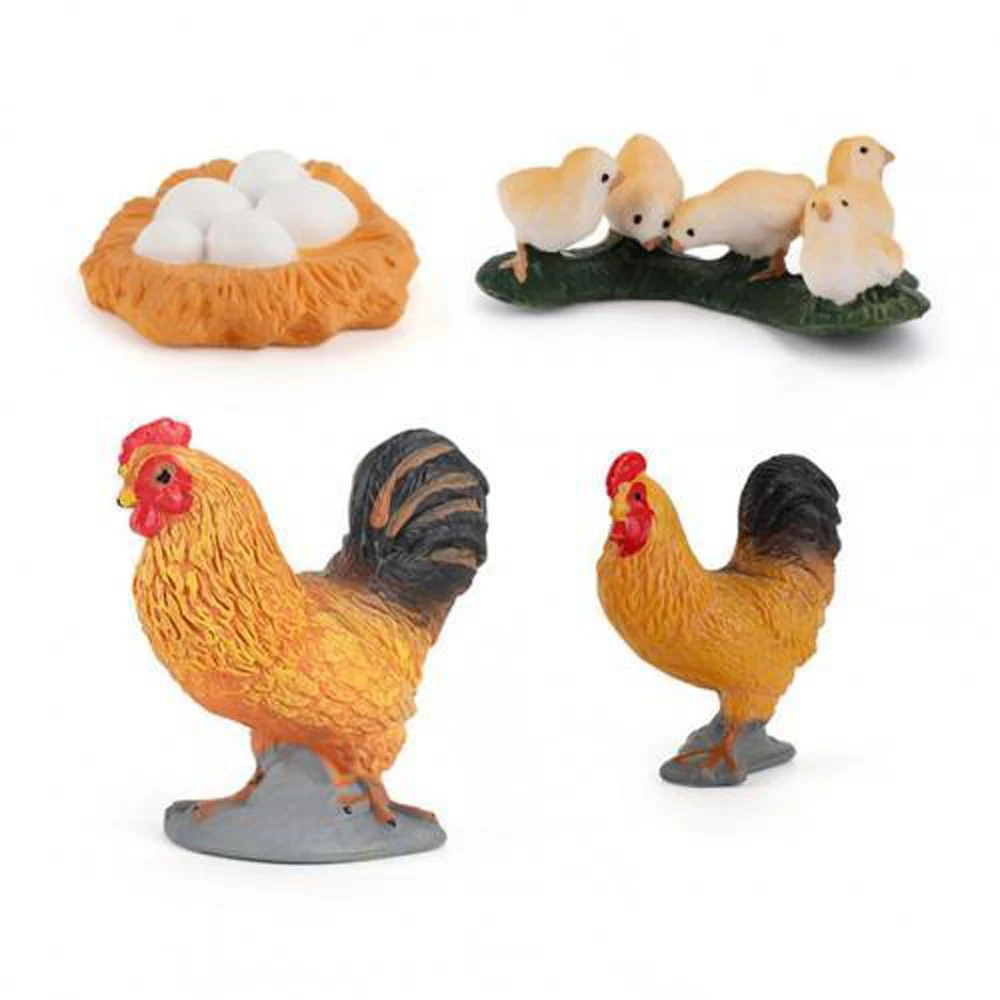 

Gifts Miniature Cock Hen Poultry Growth Cycle Cycle Duck Figurine White Goose Life Cycle Figures Growth Cycle Simulation