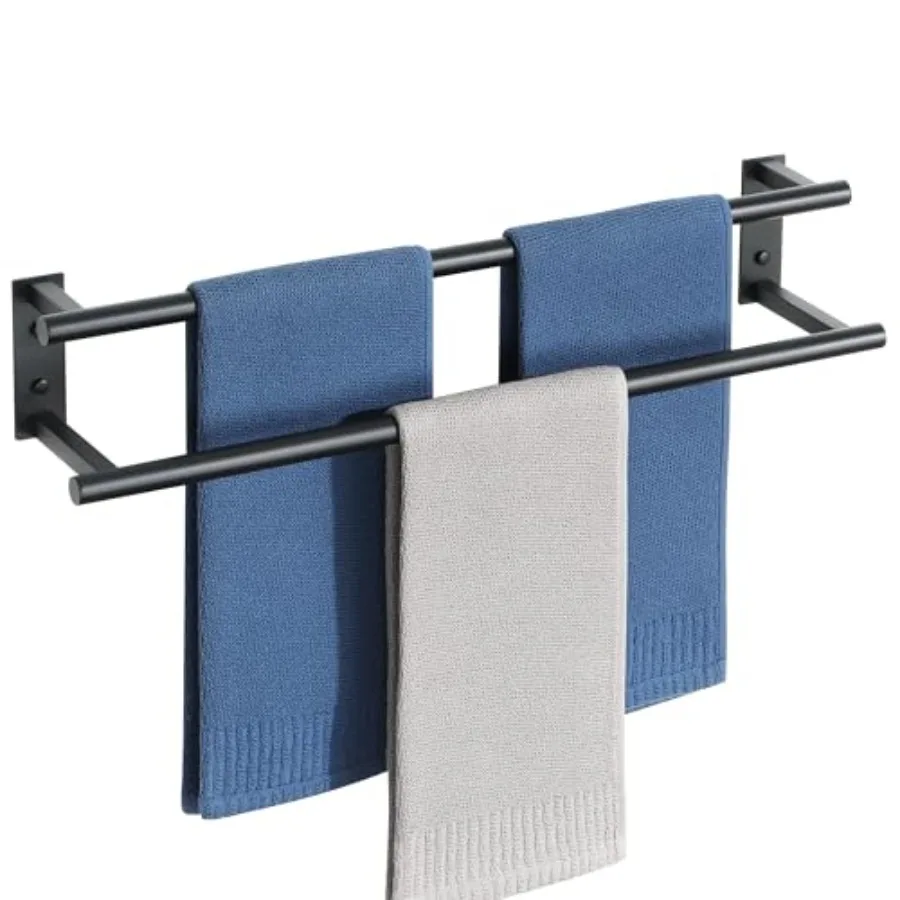 

Double Towel Bars for Bathroom, Wall Mount Towel Holder Towel Racks for Bathroom Lavatory, SUS304 Stainless Steel Towel Hanger