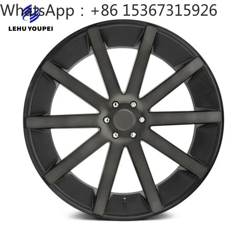 15-26 Inch 2-Piece Fully Chrome Deep Lip Spoke Black Custom Forged Aluminum Alloy Wheel Rims Universal Modified Auto Wheels