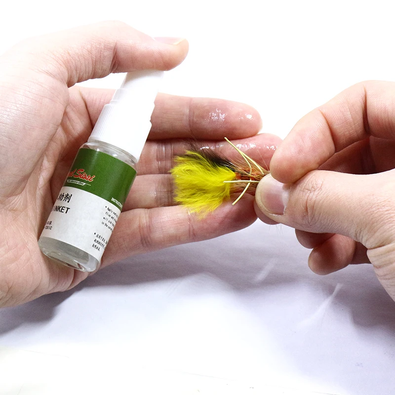 PERSUADER 1bottle floatant powder or sinket silicone based additive fly tying chemical floating powder or wet fly sinking liquid
